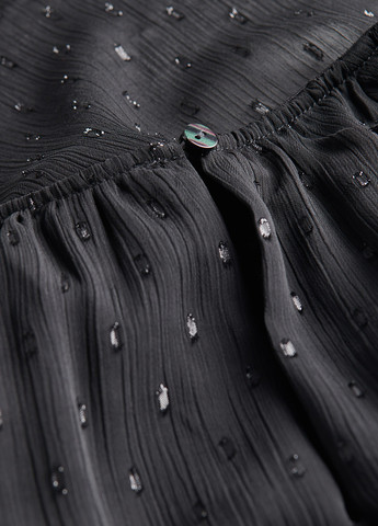 Черное кэжуал платье клеш Reserved в горошек