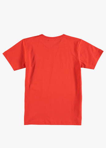 Красная летняя футболка Lacoste