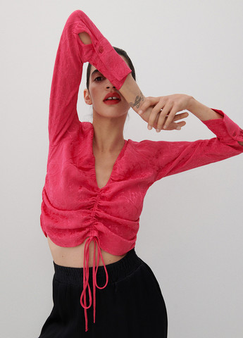 Темно-розовая демисезонная блуза Reserved