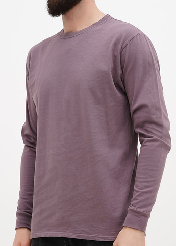 Сиреневый демисезонный кэжуал лонгслив Blue 84 однотонный