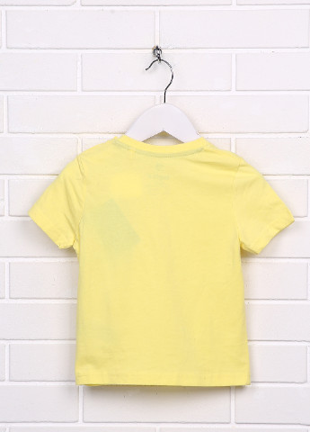 Желтая летняя футболка Lupilu