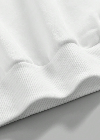 SHEIN світшот напис білий кежуал трикотаж, поліестер