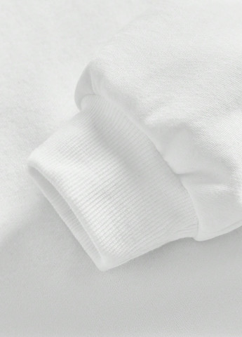 SHEIN світшот напис білий кежуал трикотаж, поліестер