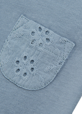 Серо-голубая летняя футболка Cool Club