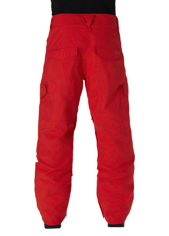 Красные спортивные зимние прямые брюки Quiksilver