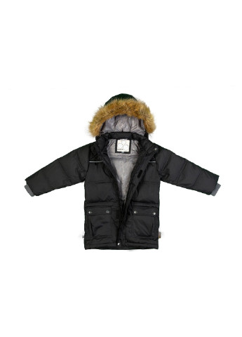 Черная зимняя куртка-пуховик lucas Huppa
