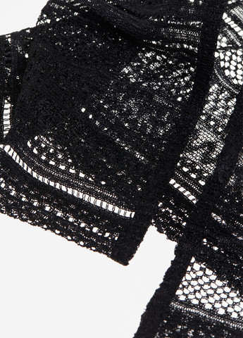 Черное пляжное платье H&M однотонное