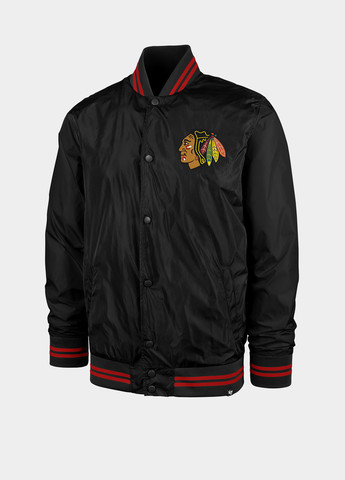 Черная демисезонная куртка 47 Brand NHL CHICAGO BLACKHAWKS CORE PO