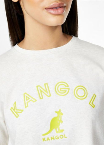 Белая всесезон футболка Kangol