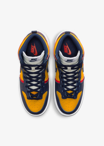 Кроссовки DH3718-701 Nike DUNK HIGH UP комбинированные демисезоны (317226085)