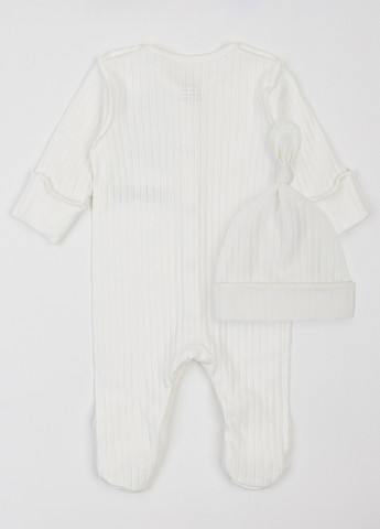 Молочний демісезонний комплект (чоловічок, шапка) KRAKO