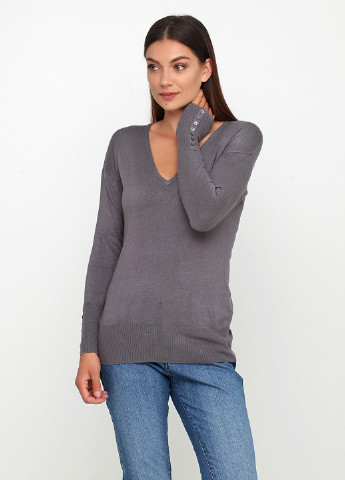 Серый демисезонный пуловер пуловер Laura Clement