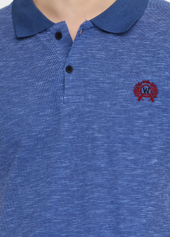 Синяя футболка-поло для мужчин West Wint с логотипом