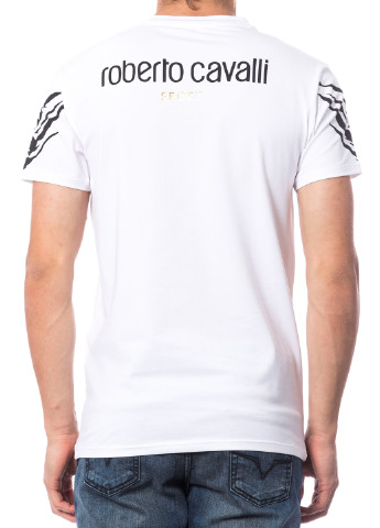 Біла футболка Roberto Cavalli