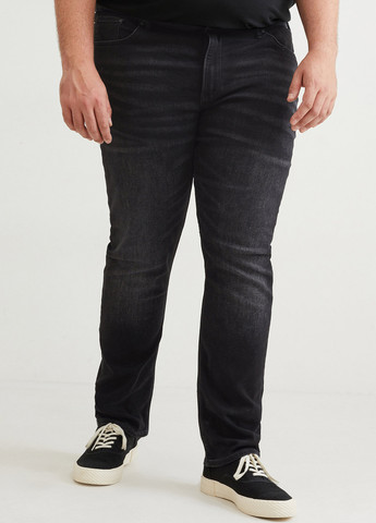 Черные демисезонные зауженные джинсы C&A