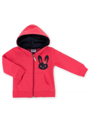 Синий демисезонный спортивный костюм на молнии с зайчиком (9617-92g-coral) Breeze