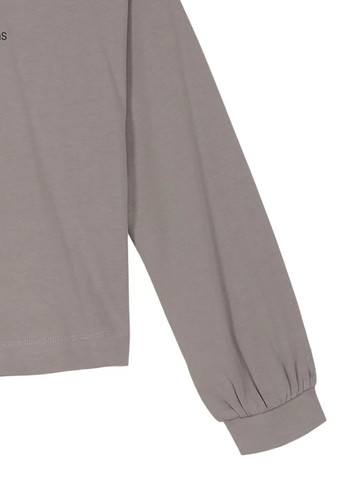 Серый демисезонный кэжуал лонгслив Calvin Klein с логотипом