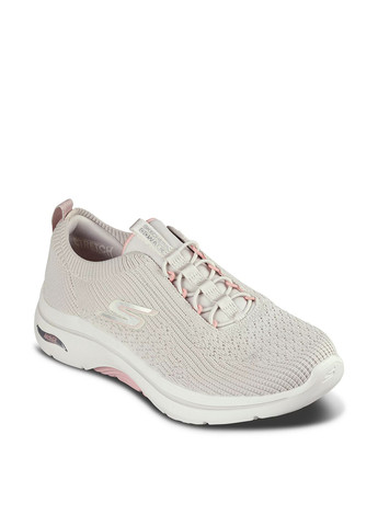 Кросівки Skechers GO WALK Arch Fit-Crystal Waves бежеві демісезони (353745777)