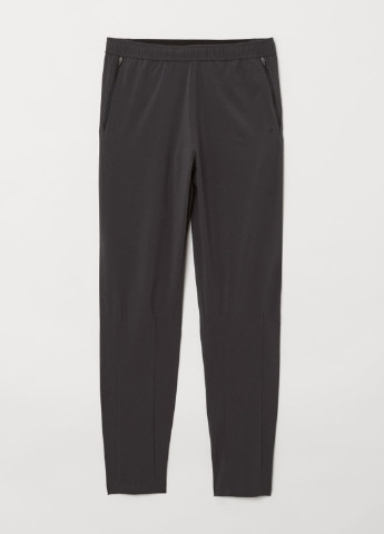 Темно-серые спортивные демисезонные зауженные брюки H&M