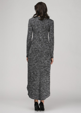Темно-серое кэжуал платье со шлейфом Adelin Fostayn меланжевое