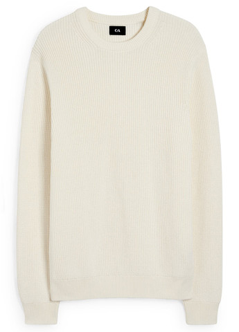 Белый демисезонный свитер джемпер C&A