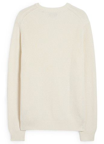 Белый демисезонный свитер джемпер C&A