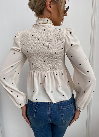 Кремовая блуза SHEIN