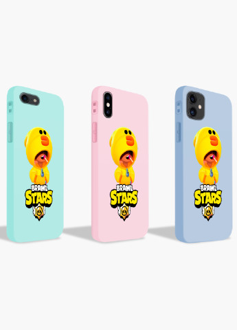 Чехол силиконовый Apple Iphone X Леон Утка Цыпленок Бравл Старс (Leon Sally Brawl Stars) (6129-1020) MobiPrint (219284291)