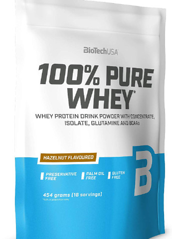 Протеин 100% Pure Whey 454 g (Hazelnut) Biotech (255622453)