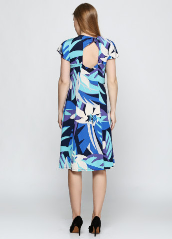 Сиреневое кэжуал платье Sandro Ferrone с абстрактным узором