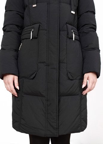 Чорна зимня куртка куртка-пальто Peercat