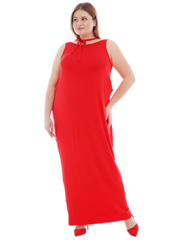 Красное кэжуал платье платье-майка AURA
