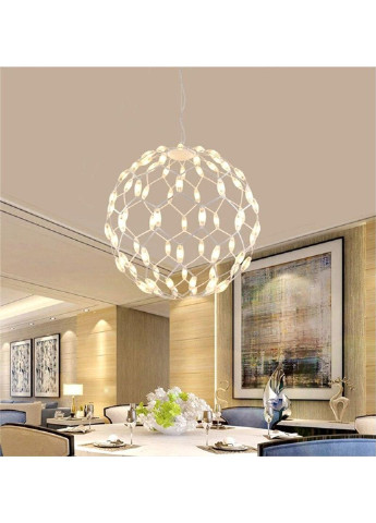Люстра потолочная LED D1289/400-wh-k Белый 42х40х40 см. Sunnysky (253630744)