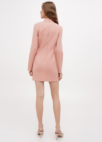 Лососевое кэжуал платье Sassofono однотонное