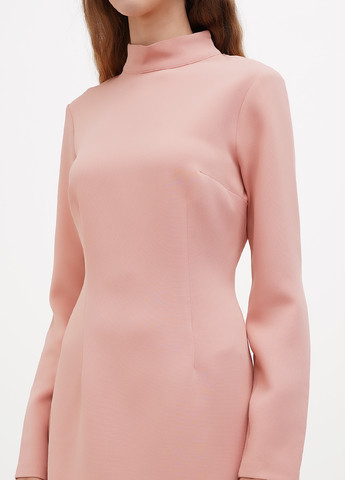 Лососевое кэжуал платье Sassofono однотонное