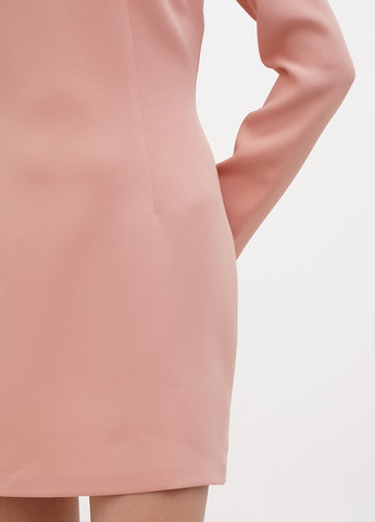 Лососевое кэжуал платье Sassofono однотонное