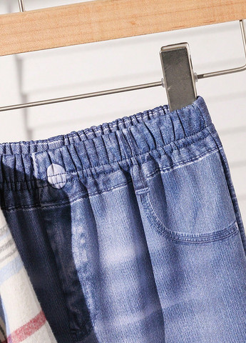 Комбинированный демисезонный комплект (рубашка, брюки) SHEIN