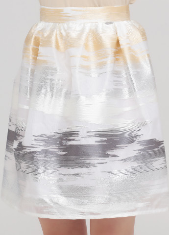 Белая с абстрактным узором юбка Sarah Chole