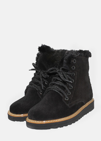 Зимние ботинки ra706010-11 черный AURA из натуральной замши
