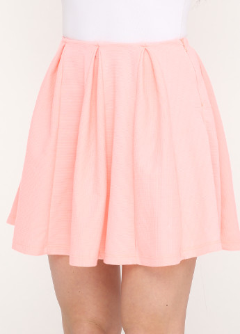 Кислотно-розовая кэжуал однотонная юбка Alya мини