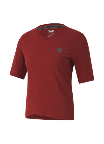 Красная всесезон футболка Puma Ferrari Style Shield Tee