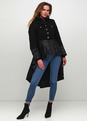 Черная демисезонная куртка Elisabetta Franchi