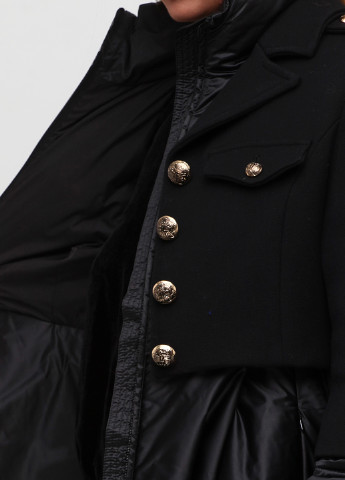 Черная демисезонная куртка Elisabetta Franchi