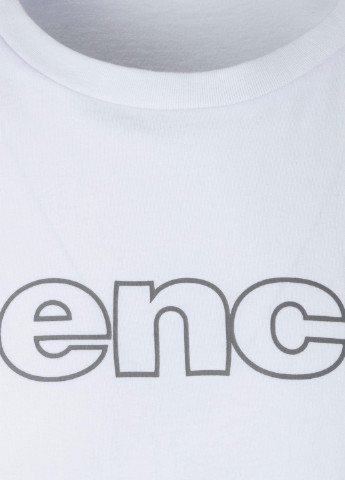 Белый демисезонный кэжуал лонгслив Bench с логотипом