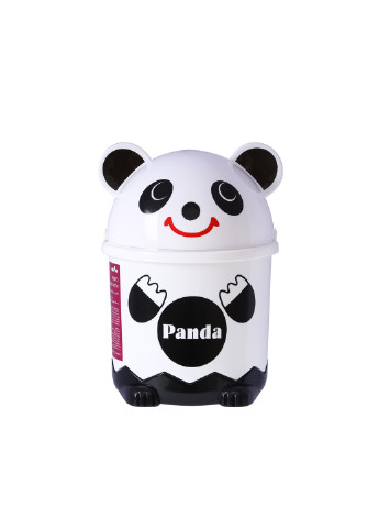 Відро для сміття настільне дитяче панда, 1,2 л 14х14х21 см MVM (213444106)