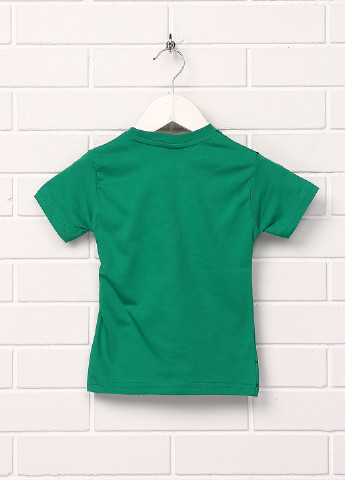 Зелена літня футболка з коротким рукавом Hacali Kids