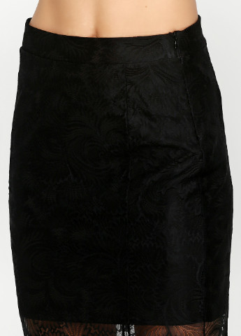 Черная кэжуал однотонная юбка H&M макси