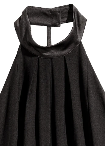 Комбинезон H&M комбинезон-брюки чёрный кэжуал полиэстер