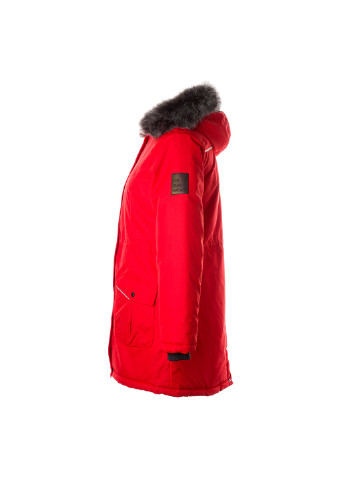 Красная зимняя куртка удлиненная зимняя mona 2 Huppa