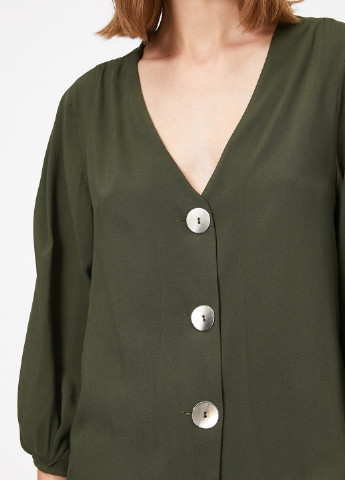 Оливкова демісезонна блуза KOTON